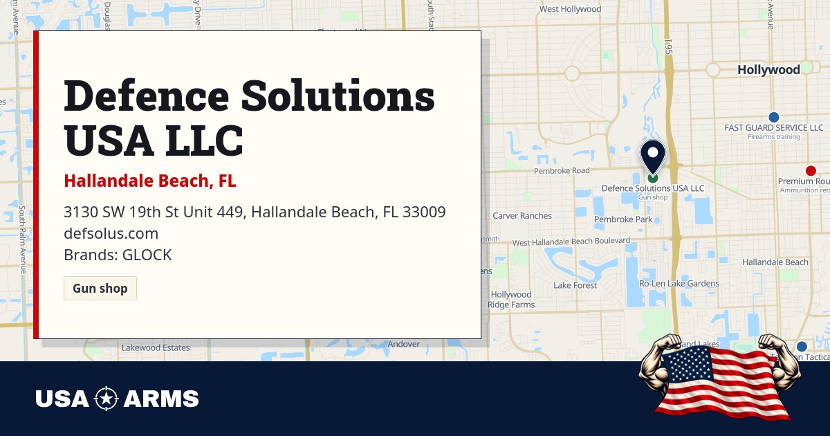 Gun Profile Defence Solutions USA LLC: gun shop in Hallandale Beach, FL | USA Arms