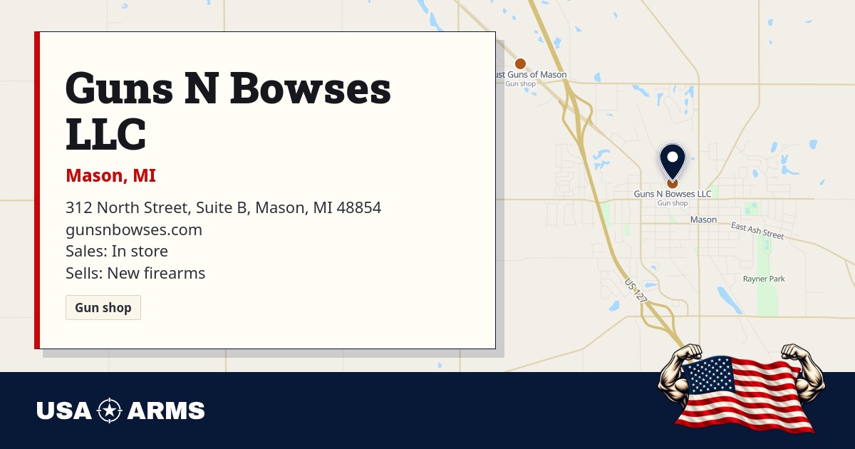 Gun Profile Guns N Bowses LLC: gun shop in Mason, MI | USA Arms
