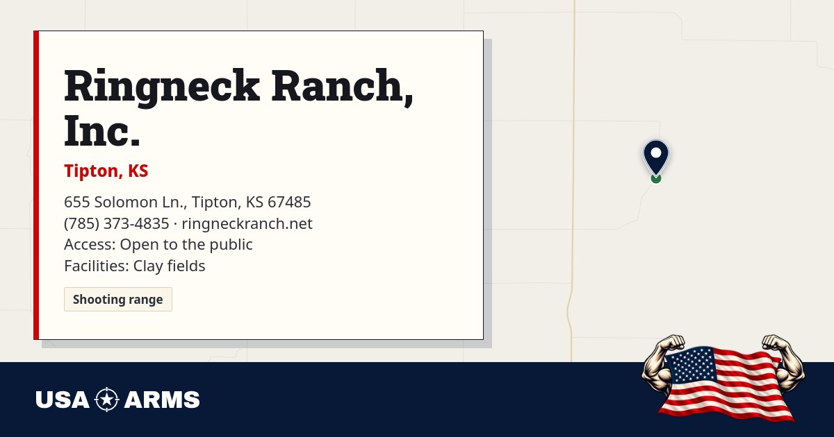 Ringneck Ranch, Inc.: shooting range in Tipton, KS | USA Arms